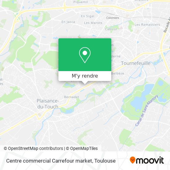 Centre commercial Carrefour market plan