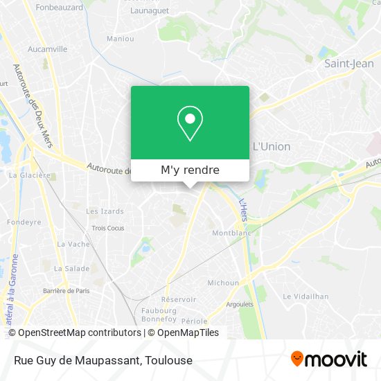 Rue Guy de Maupassant plan