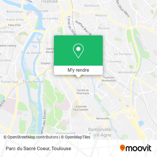 Parc du Sacré Coeur plan