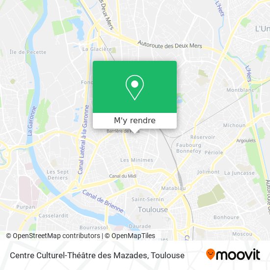 Centre Culturel-Théâtre des Mazades plan