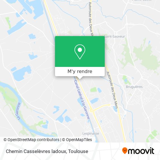 Chemin Casselèvres ladoux plan