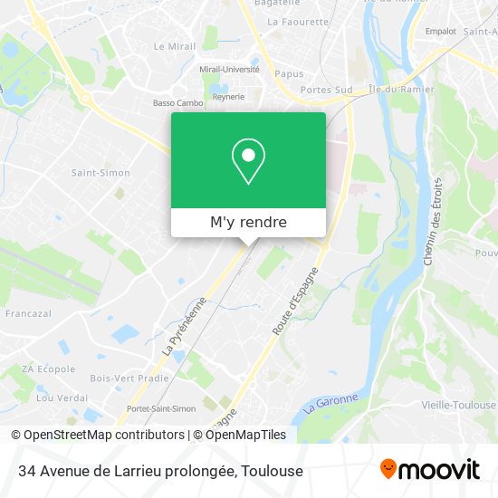 34 Avenue de Larrieu prolongée plan