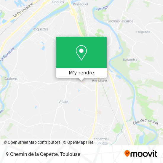 9 Chemin de la Cepette plan