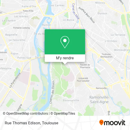 Rue Thomas Edison plan