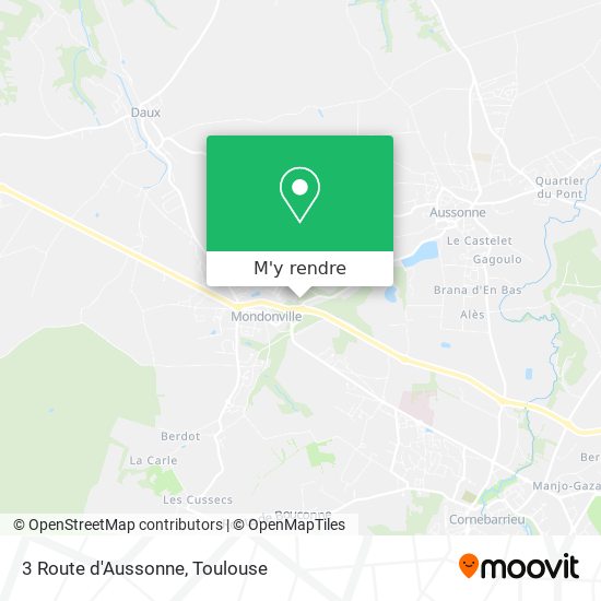 3 Route d'Aussonne plan