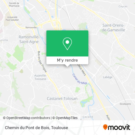 Chemin du Pont de Bois plan