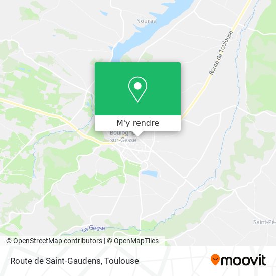 Route de Saint-Gaudens plan