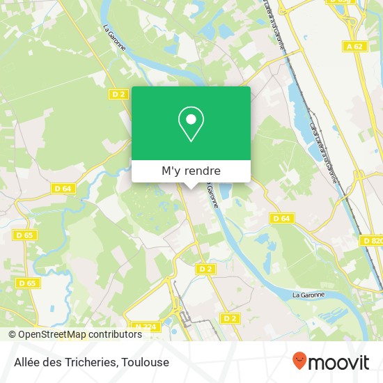 Allée des Tricheries plan