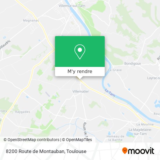8200 Route de Montauban plan