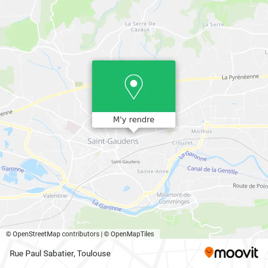 Rue Paul Sabatier plan