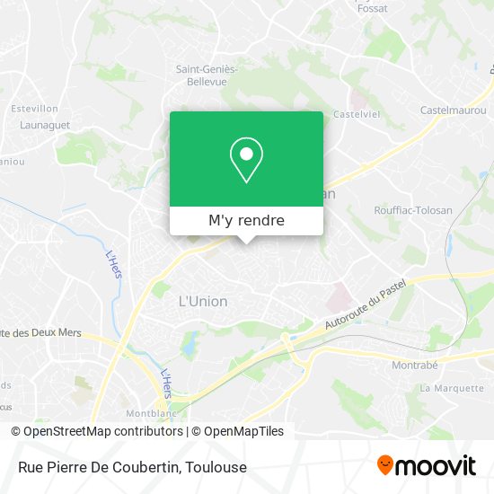 Rue Pierre De Coubertin plan
