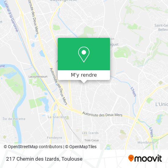 217 Chemin des Izards plan