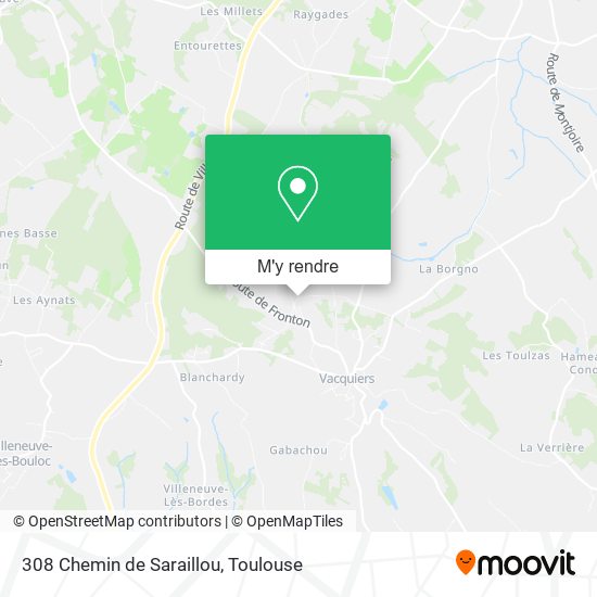308 Chemin de Saraillou plan