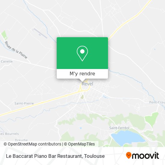 Le Baccarat Piano Bar Restaurant plan