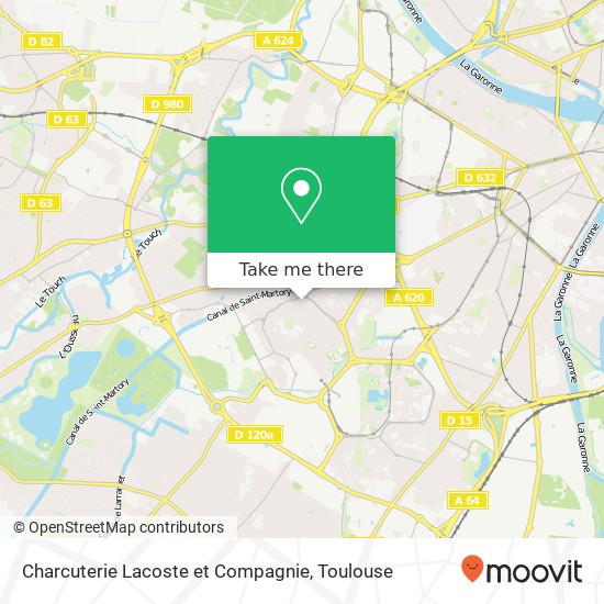 Charcuterie Lacoste et Compagnie, 5 Place des Pradettes 31100 Toulouse plan