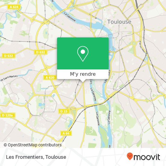 Les Fromentiers, 1 Avenue de Muret 31100 Toulouse plan