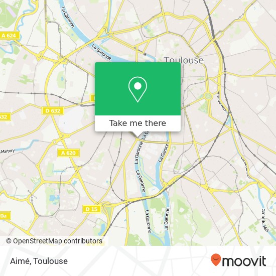 Aimé, 144 Avenue de Muret 31300 Toulouse plan