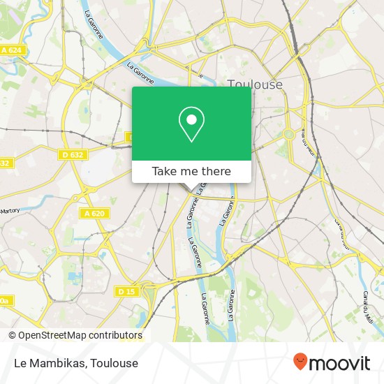 Le Mambikas, 152 Avenue de Muret 31300 Toulouse plan