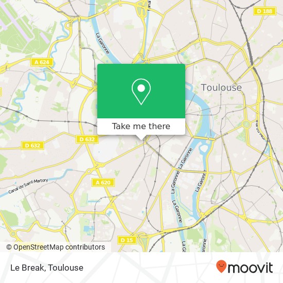 Le Break, 5 Boulevard de Larramet 31100 Toulouse plan