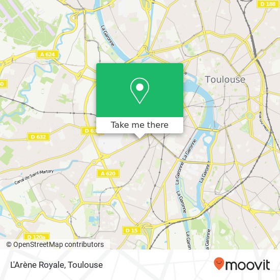 L'Arène Royale, 378 Route de Saint-Simon 31100 Toulouse plan