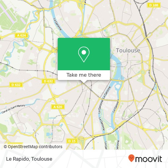 Le Rapido, 149 Boulevard Déodat-de-Séverac 31300 Toulouse plan