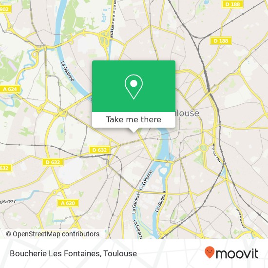 Boucherie Les Fontaines, 3 Rue des Fontaines 31300 Toulouse plan