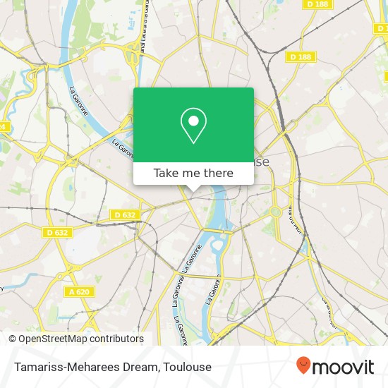 Tamariss-Meharees Dream, Place de l'Estrapade 31300 Toulouse plan