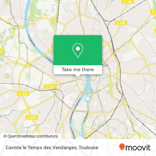 Caviste le Temps des Vendanges, 9 Place de l'Estrapade 31300 Toulouse plan