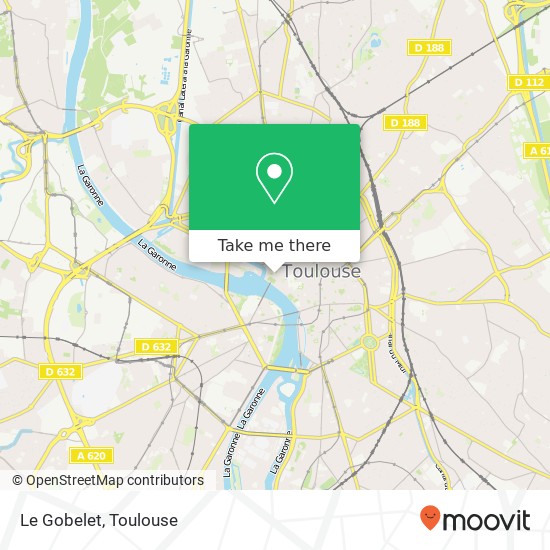 Le Gobelet, 13 Rue Valade 31000 Toulouse plan