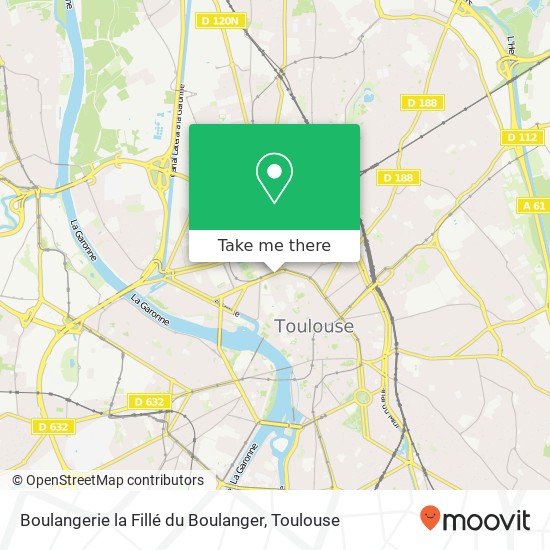 Boulangerie la Fillé du Boulanger, 7 Boulevard Lascrosses 31000 Toulouse plan