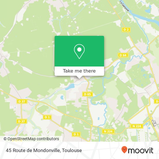 45 Route de Mondonville plan