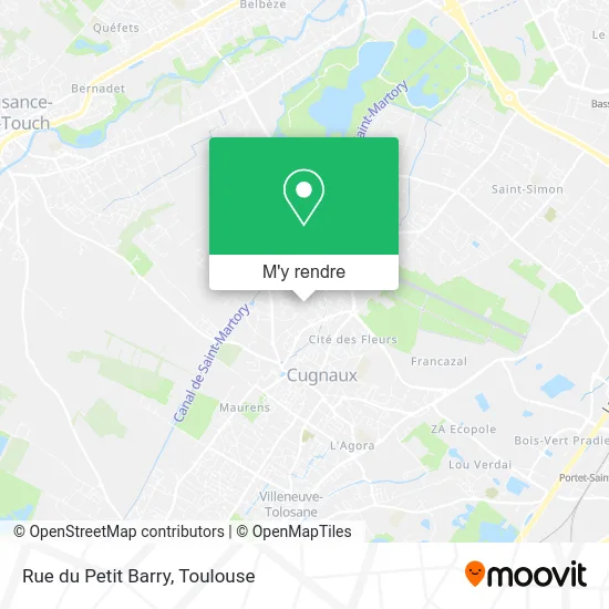 Rue du Petit Barry plan