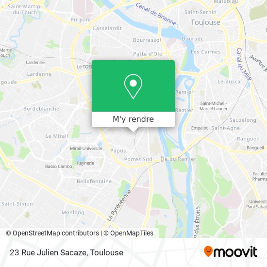 23 Rue Julien Sacaze plan