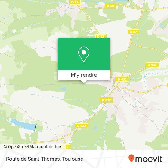 Route de Saint-Thomas plan