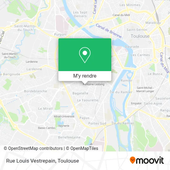 Rue Louis Vestrepain plan