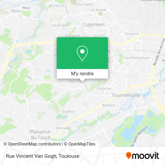 Rue Vincent Van Gogh plan