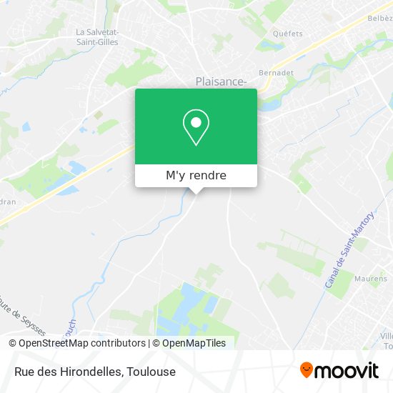 Rue des Hirondelles plan