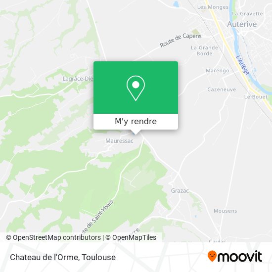Chateau de l'Orme plan