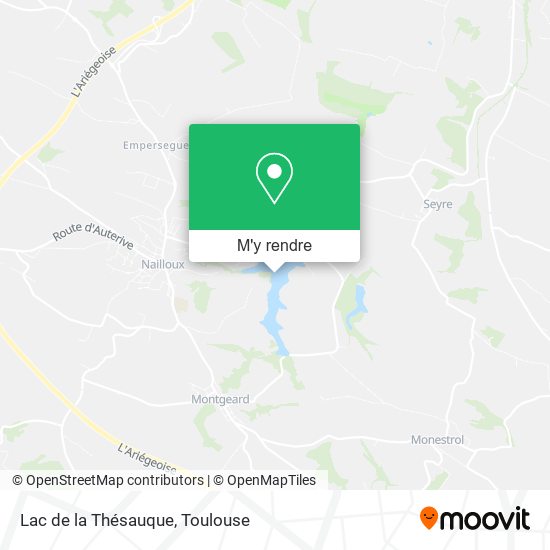 Lac de la Thésauque plan