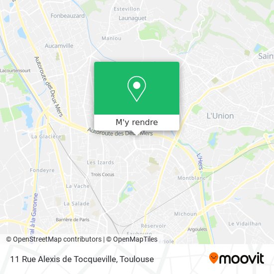11 Rue Alexis de Tocqueville plan