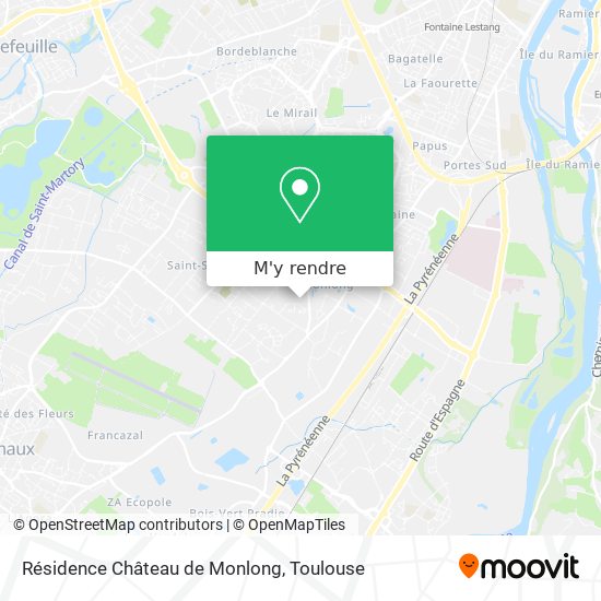 Résidence Château de Monlong plan