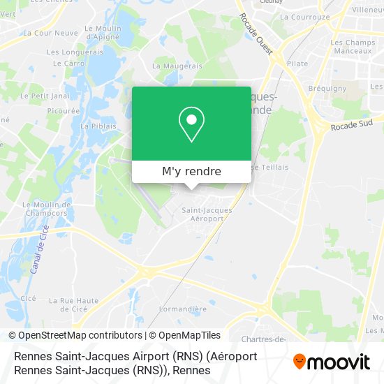 Rennes Saint-Jacques Airport (RNS) (Aéroport Rennes Saint-Jacques (RNS)) plan