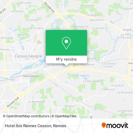 Hotel ibis Rennes Cesson plan