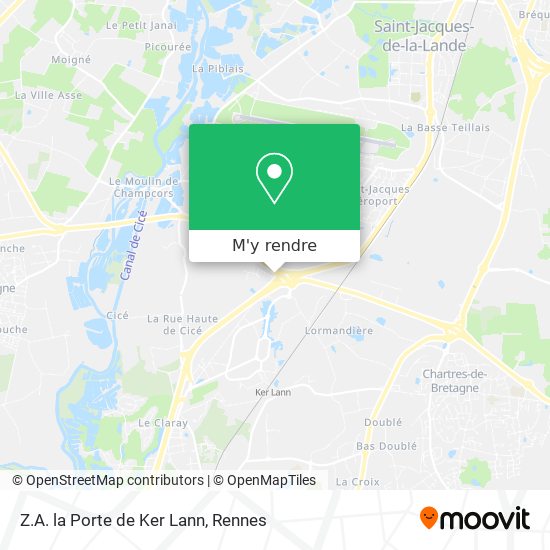 Z.A. la Porte de Ker Lann plan