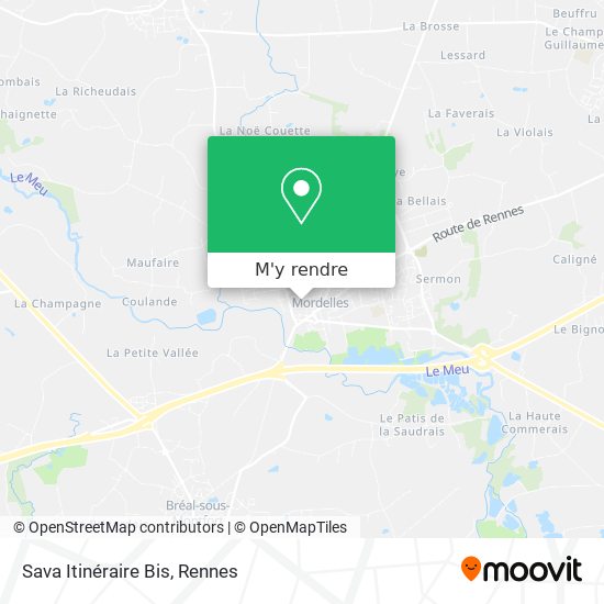 Sava Itinéraire Bis plan