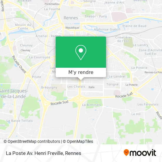 La Poste Av. Henri Freville plan