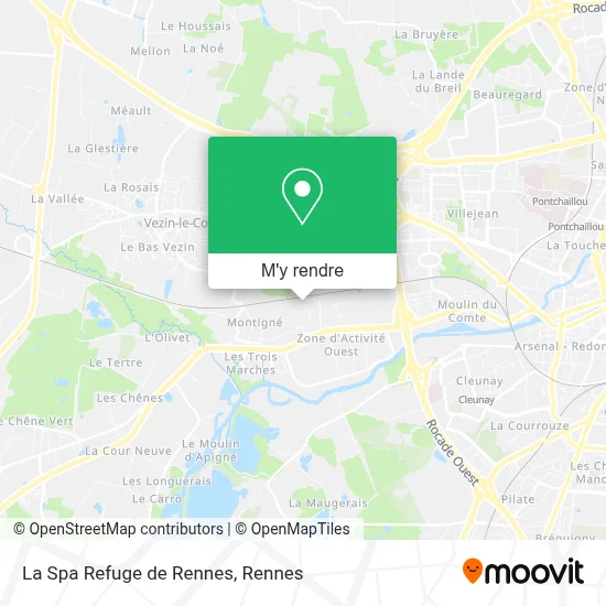 La Spa Refuge de Rennes plan