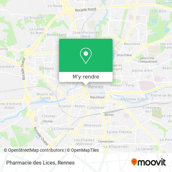 Pharmacie des Lices plan