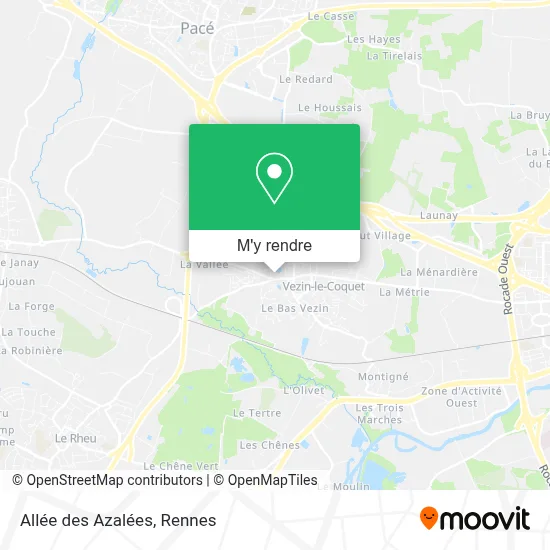 Allée des Azalées plan