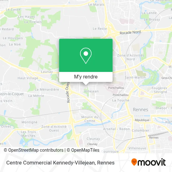 Centre Commercial Kennedy-Villejean plan